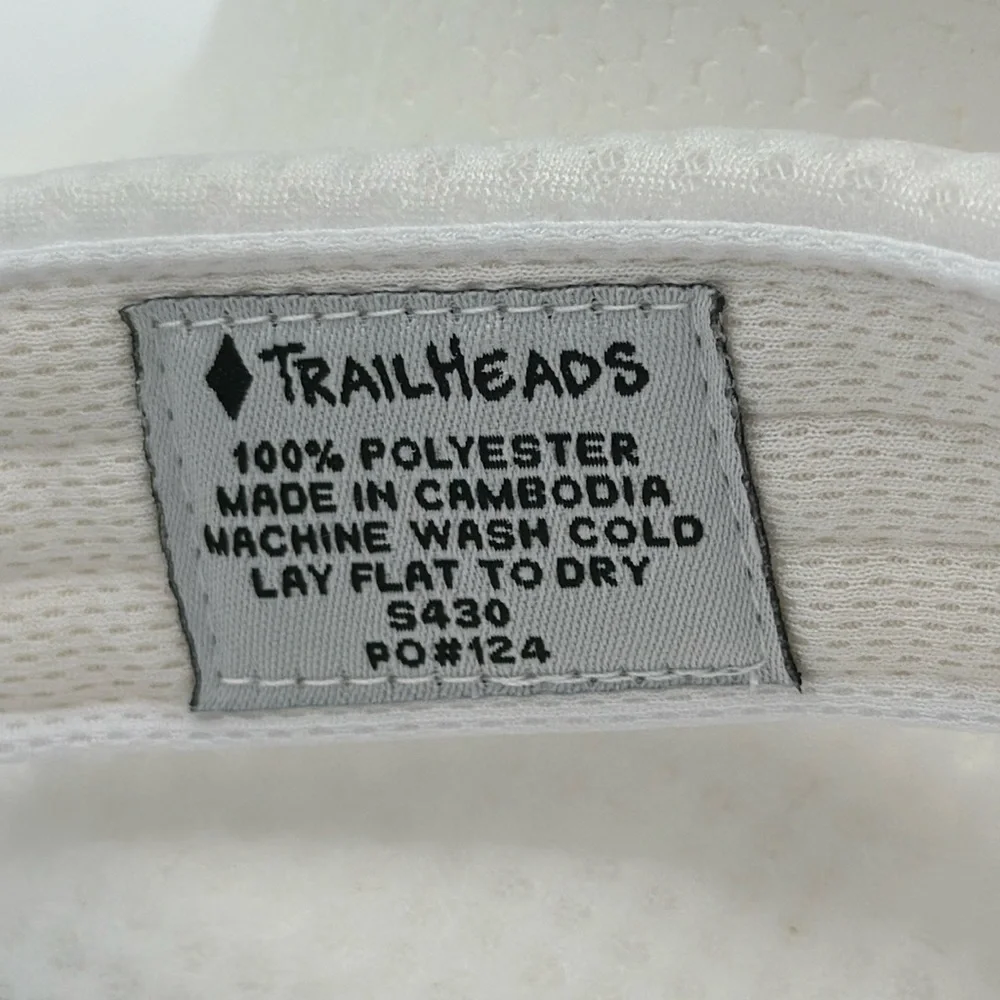 TrailHeads lightweight white running/hiking/sports/leisure cap